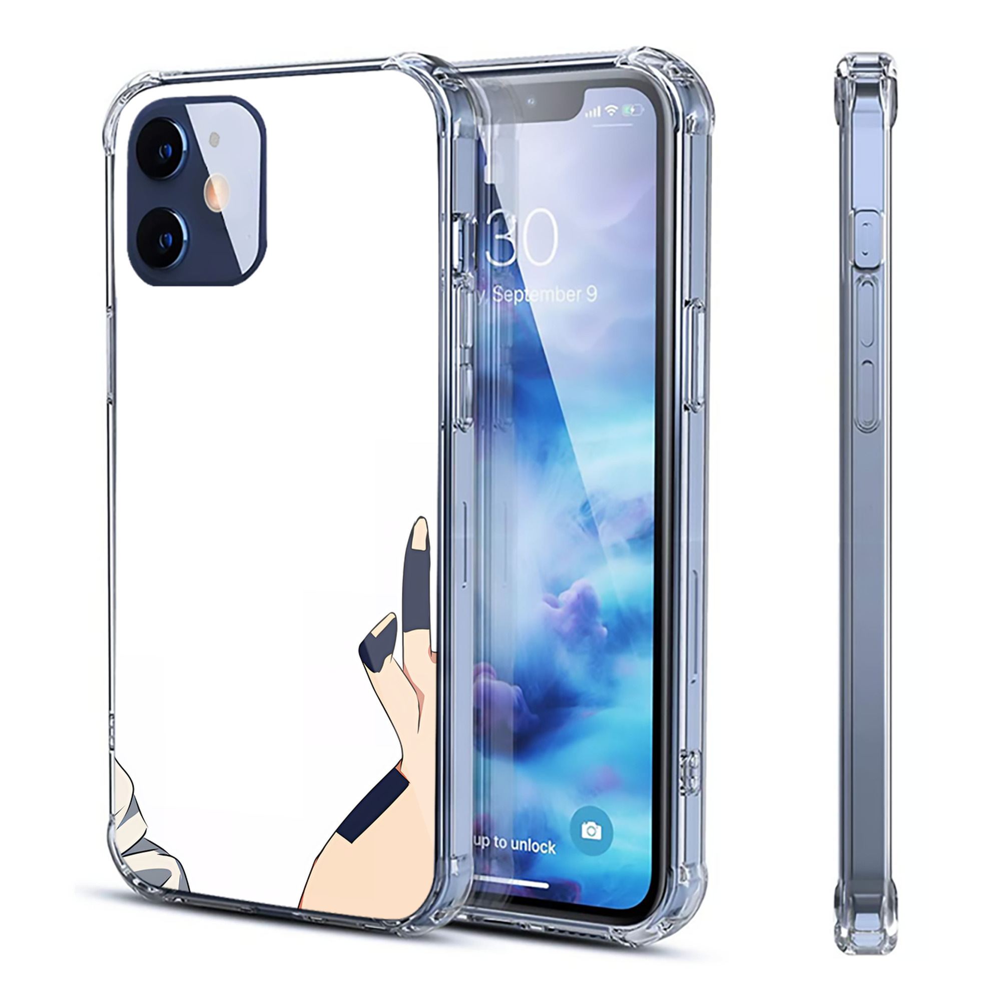 （画像用） SPY×FAMILY间谍家家酒 【iPhone 12シリーズ対応】透明スマホケース（クリアソフトケース）